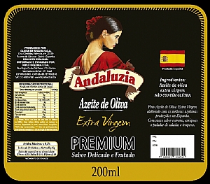 Rotulo Azeite Premium Andaluzia 