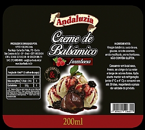 Rotulo Creme Balsanico Andaluzia