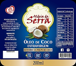 Rotulo Oleo Coco Aldeia da Serra