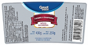 Rotulo Cogumelos Champignon Great