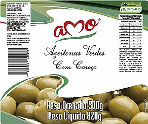 Rotulo Azeitonas Verdes AMO