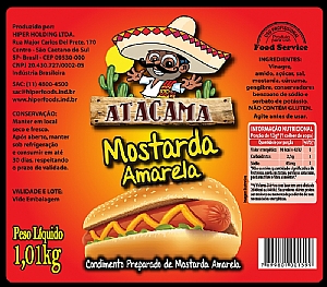 Rotulo Mostarda Amarela ATACAMA