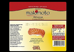 Rotulo Molho Shoyu MAKIMOTO