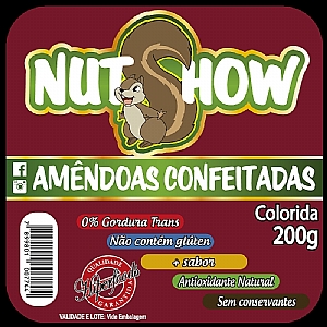 Rotulo Amendoas Confeitadas