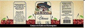 Rotulo Cerejas em Calda ATACAMA